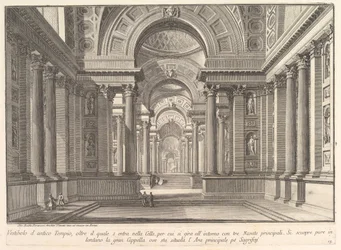 Przedsionek starożytnej świątyni. . . Przedsionek starożytnej świątyni. . .,ok. 1743-50.