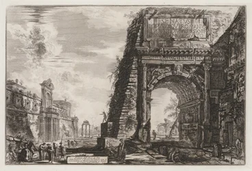 Widoki Rzymu: Łuk lub Tytus, 1776.