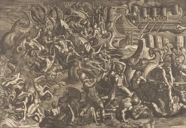 Trojanie odpychający Greków, 1538.