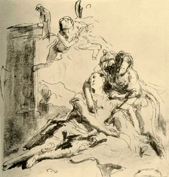 Angelica opiekuje się ranami Medor, c1757, 1928