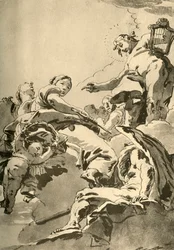 Apollo, muzy i Chronos, ok. 1730, 1928 r
