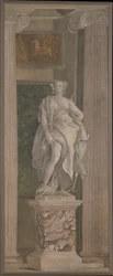 Arytmetyka, 1760 (fresk przeniesiony na płótno)