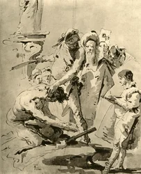 Ścięcie świętego, połowa XVIII wieku, 1928