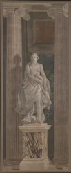 Geometria, 1760 (fresk przeniesiony na płótno)