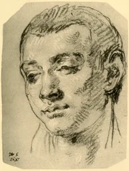 Głowa chłopca, połowa XVIII wieku, 1928