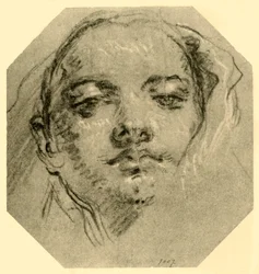 Głowa kobiety, c1739-c1744, 1928