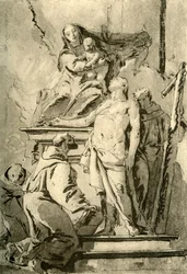 Madonna intronizowana ze świętymi, połowa XVIII wieku, 1928