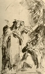 Madonna z dwiema świętymi żeńskimi, 1747-1748, 1928