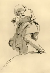 Mężczyzna w turbanie, połowa XVIII wieku, 1928