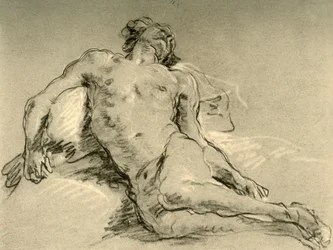 Akt spoczynkowy, połowa XVIII w., 1928