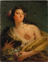 Portret damy jako Flora