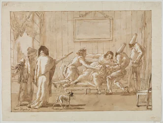 Matka Punchinellos (?) Chora w ciąży, ok. 1800