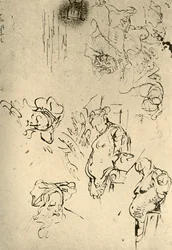 Satyr Herms i głowy orientalne, połowa XVIII wieku, 1928