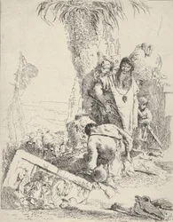 Pasterz z Dwoma Magami, ze Scherzi, ca. 1743-57.