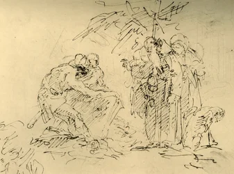 Otwarcie grobu, połowa XVIII w., 1928 r.