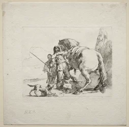 Różne kaprysy: Kawaler dosiadający konia, 1785.