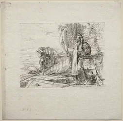 Różne kaprysy: Filozof stojący z książką, 1785.