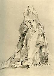 Młoda Dama, początek XVIII w. 1928