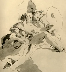Zefir i Flora, połowa XVIII wieku, 1928