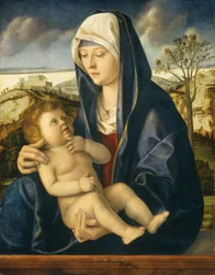 Madonna z Dzieciątkiem w pejzażu, c. 14901500.