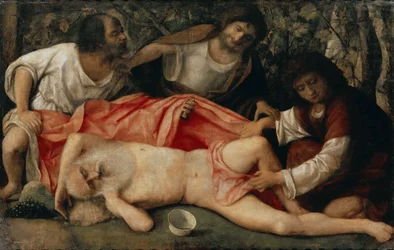 Pijaństwo Noego, ok. 1515.