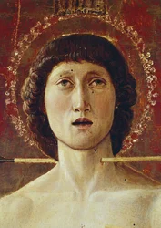 Tryptyk św. Sebastiana. Panel centralny (tempera na panelu)