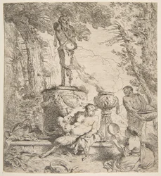 Bachana przed ołtarzem bogom, ok. godz. 1645.