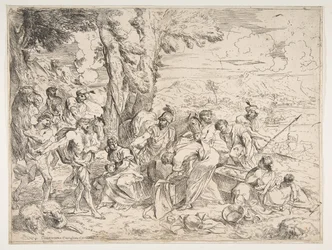 Laban szukający bożków wśród posiadłości Jacobów, ca. 1635-40.