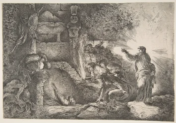Wskrzeszenie Łazarza, 1645-1650.