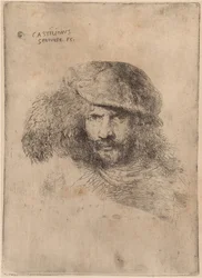 Autoportret (?), W czapce z piórem ["Portret Berniniego"]