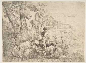 Młody pasterz na koniu, 1638.
