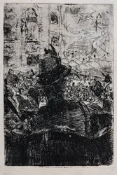 W Operze w Paryżu, ok. 1880 r. (Papier w paski)