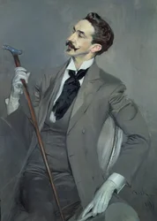 Hrabia Robert de Montesquiou (1855-1921) 1897 (olej na płótnie)