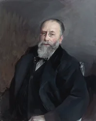 „Portret Edmonda de Rothschilda (1845-1934) francuskiego bankiera, filantropa i kolekcjonera” (Edmond James de Rothschild) Obraz Giovanniego Boldiniego (1842-1931) 1903 Ze zbiorów prywatnych