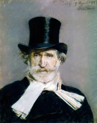 Portret Giuseppe Fortunino Francesco Verdiego (obraz olejny)