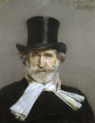 Portret Giuseppe Verdiego, lata 80. XIX wieku