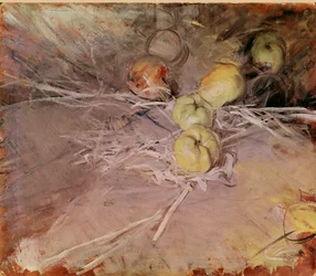 Martwa natura jabłek Malarstwo Calville autorstwa Giovanniego Boldini