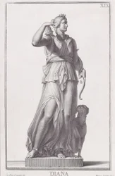 Posąg Diany, 1734.