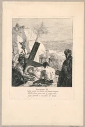 Via crucis – stacja IX, upada pod krzyżem po raz trzeci