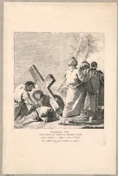Via crucis – stacja VII, drugi raz upada pod krzyżem