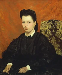 Түүний анхны эхнэрийн хөрөг, Жованни Фаттори (1825-1908), зотон дээр тосон дарсан, 83х70 см хэмжээтэй