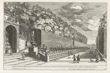 Fontein in de tuinen van de Villa d