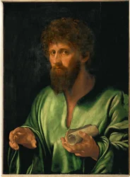 "Filozof ze starożytności", ok. 1530 Drewno topoli, 79 x 57 cm Inv (obraz na drewnie topoli)