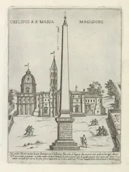 Obelisk voor de Santa Maria Maggiore Obelisk w S. Maria Maggiore (tytuł na obiekcie) Moderne en antieke monumenten en bouwwerken w Rzymie (tytuł serii) Ozdoby starożytnych i współczesnych budowli miasta Alma w Rzymie (tytuł serii)