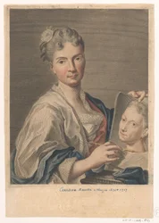 Portret artystki Rosalby Carriera Portrety artystów (tytuł serii)