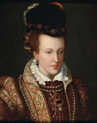 Portret Joanny Austriackiej 1547-1578, wielkiej księżnej Toskanii, ok. 1930 r. 1570.