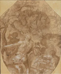 Odkrycie szkła, ca. 1570-72.