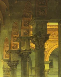 Aptekarz klasztoru, Giovanni Migliara, detal