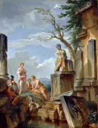 Ruiny z Sybillą i innymi figurami, ok. 1720