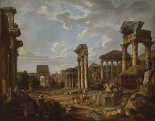 Capriccio z Forum Romanum, 1741
